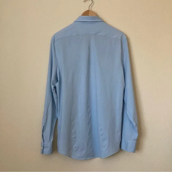 Zara Sky Blue Men's Dress Shirt - Picture 9 of 10